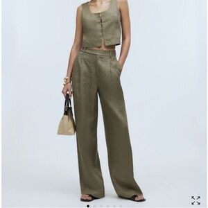 Madewell Olive Wide Leg Pants & Jumpsuit Set